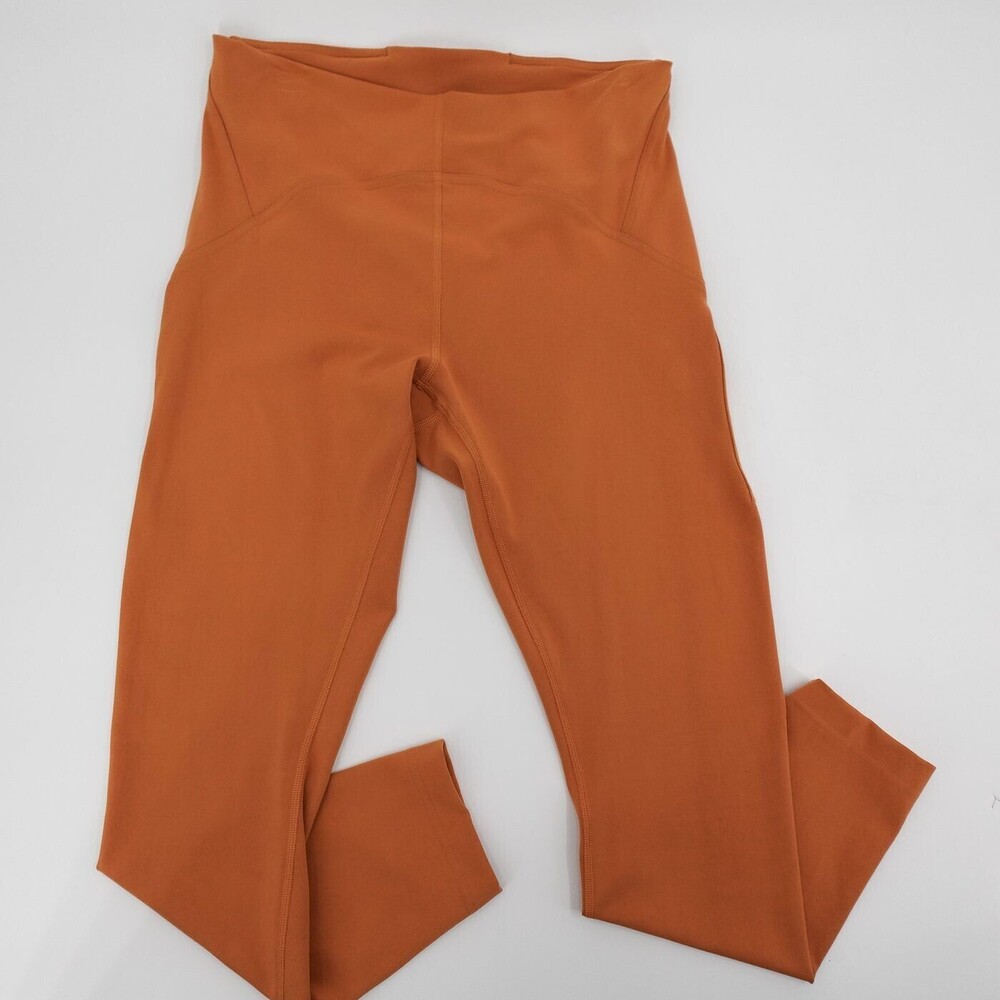 Lululemon Leggings Womens Size 10 Orange Instill High Rise Stretch Athletic